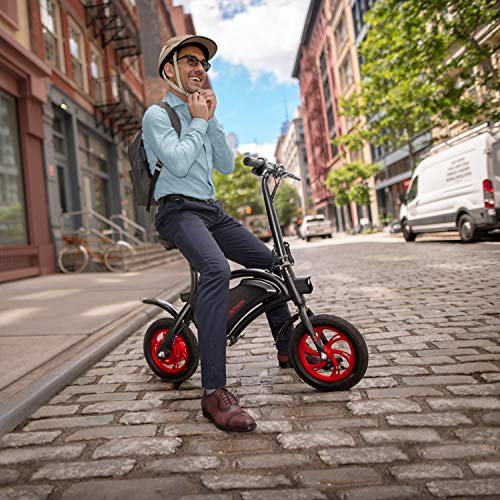 Jetson Bolt Adult Folding Electric Ride On, Foot Pegs, Easy-Folding, Built-In Carrying Handle, Lightweight Frame, LED Headlight, Twist Throttle, Cruise Control, Rechargeable Battery