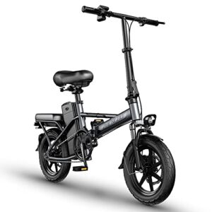 euybike ebikes for adults, 500w motor 48v 18ah removable battery mini electric bike for adults,21mph folding electric bike, urban city commuter,14” foldable adult electric bicycles for women, men