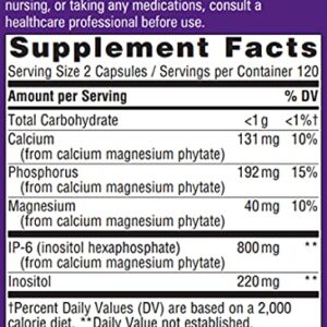 Nature's Way Cell Forté IP-6 & Inositol Supplement, Gluten-Free, Vegan, 240 Capsules