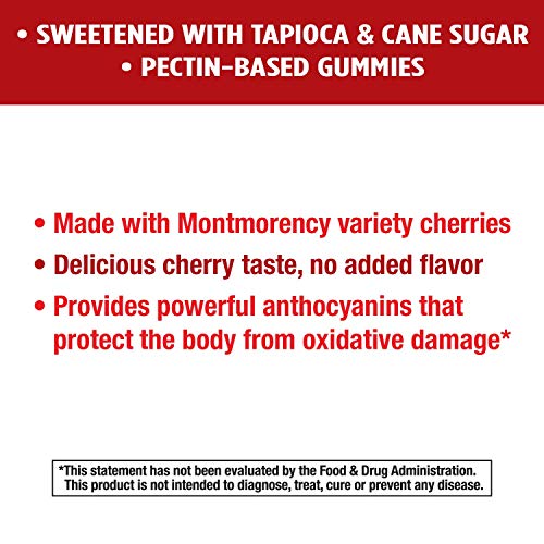 Nature's Way Tart Cherry, Ultra Montmorency Cherry, 1200 mg Potency, 75 Gummies