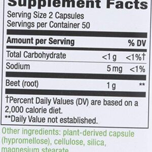 Natures Way Beet Root 100 Vegetarian capsule, 100 ct