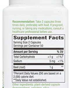 Natures Way Beet Root 100 Vegetarian capsule, 100 ct