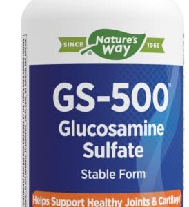 Nature's Way GS-500 Glucosamine Sulfate, Supports Healthy Joints and Cartilage*, 120 Capsules