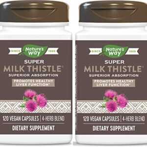 Nature's Way Enzymatic Therapy Super Milk Thistle, 2 Piece Pack (2 Pack)