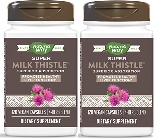 Nature's Way Enzymatic Therapy Super Milk Thistle, 2 Piece Pack (2 Pack)