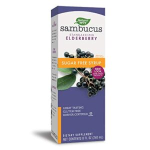 nature’s way sambucus sugar-free elderberry syrup, traditional immune support*, 8 fl oz.