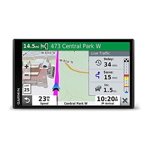 Garmin 010-02038-02 DriveSmart 65, Built-In Voice-Controlled GPS Navigator with 6.95” High-Res Display , Black