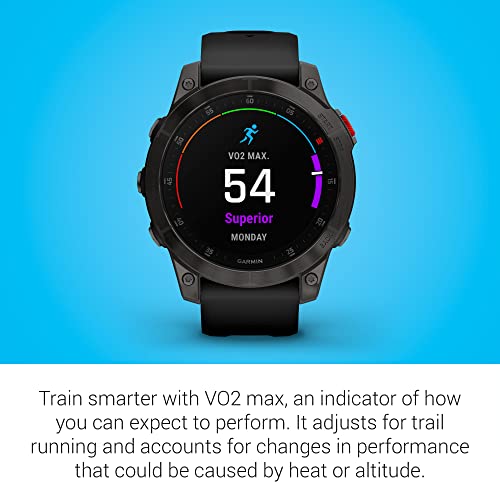 Garmin 010-02582-10 epix Gen 2, Premium active smartwatch, Health and wellness features, touchscreen AMOLED display, adventure watch with advanced features, black titanium