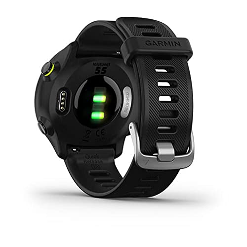 Garmin 010-02562-00 Forerunner 55, GPS Running Watch with Daily Suggested Workouts, Up to 2 weeks of Battery Life, Black