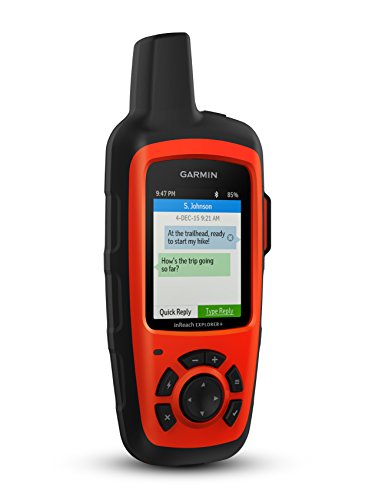 Garmin 010-01735-10 inReach Explorer+, Handheld Satellite Communicator with Topo Maps and GPS Navigation