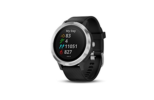 Garmin Vivoactive 3 GPS Smartwatch with Built-in Sports Apps - Black/Silver (Renewed)