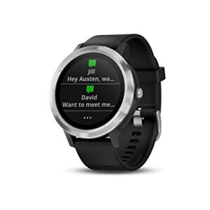 Garmin Vivoactive 3 GPS Smartwatch with Built-in Sports Apps - Black/Silver (Renewed)