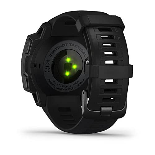 Garmin Instinct Tactical, Rugged GPS Watch, Tactical Specific Features, Constructed to U.S. Military Standard 810G for Thermal, Shock and Water Resistance, Black