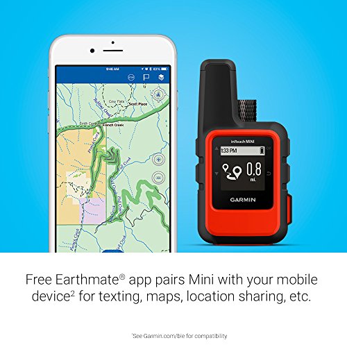 Garmin 010-01879-00 InReach Mini, Lightweight and Compact Satellite Communicator, Orange