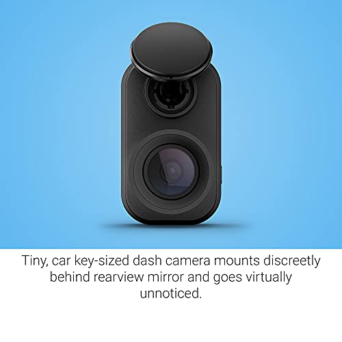 Garmin 010-02504-00 Dash Cam Mini 2, Tiny Size, 1080p and 140-degree FOV, Monitor Your Vehicle While Away w/ New Connected Features, Voice Control