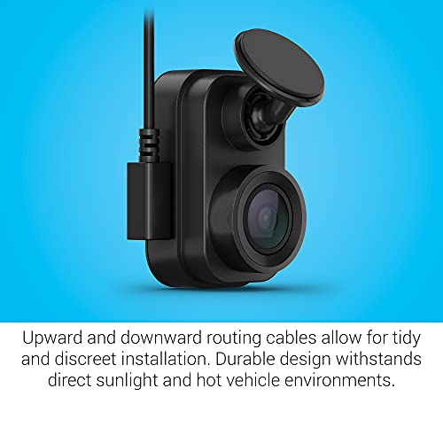 Garmin 010-02504-00 Dash Cam Mini 2, Tiny Size, 1080p and 140-degree FOV, Monitor Your Vehicle While Away w/ New Connected Features, Voice Control