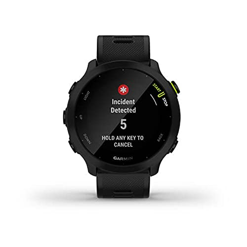 Garmin Forerunner 55, GPS Running Watch with Daily Suggested Workouts, Up to 2 weeks of Battery Life, Black (Renewed)