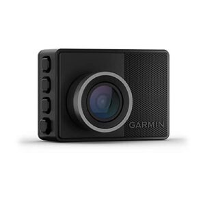 garmin dash cam 57, 1440p and 140-degree fov, monitor your vehicle while away w/ new connected features, voice control, compact and discreet, international version (dash cam 57)
