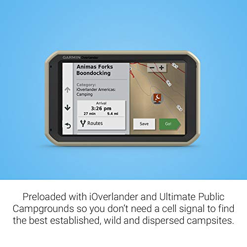 Garmin Overlander, Rugged Multipurpose Navigator for Off-Grid Guidance