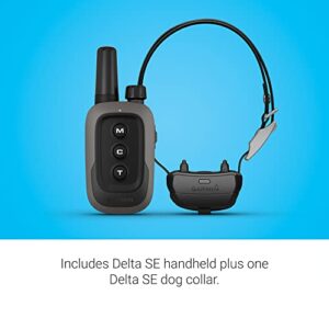 Garmin Delta® SE Bundle - Handheld & Dog Device, Simple 3-Button Dog Training System, Train Up to Two Dogs, Water Resistant