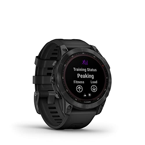 Garmin fēnix 7 Solar Multisport GPS Watch, Black with Silicone Band