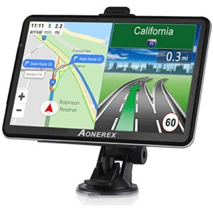 gps navigation for car truck 2023 maps vehicle gps navigation 7 inch touch screen voice car gps for lorry speeding warning free lifetime maps update of united states canada mexico