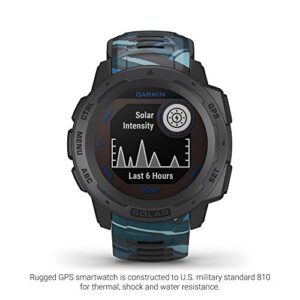 Garmin Instinct Solar Surf, Rugged Outdoor Smartwatch with Solar Charging Capabilities, Tide Data and Dedicated Surfing Activity, Pipeline