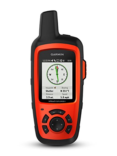 Garmin inReach Explorer+, Handheld Satellite Communicator with TOPO Maps and GPS Navigation (Renewed)