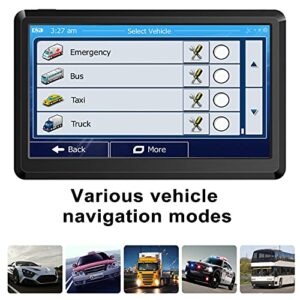 Car GPS Navigation GPS Navigation for Truck & RV & Car, Driver Alerts, Turn-by-Turn Directions, 2023 Map with Free Lifetime UpdateMap Update