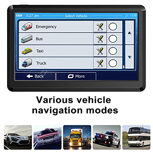 Car GPS Navigation GPS Navigation for Truck & RV & Car, Driver Alerts, Turn-by-Turn Directions, 2023 Map with Free Lifetime UpdateMap Update