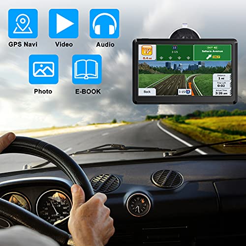Car GPS Navigation GPS Navigation for Truck & RV & Car, Driver Alerts, Turn-by-Turn Directions, 2023 Map with Free Lifetime UpdateMap Update