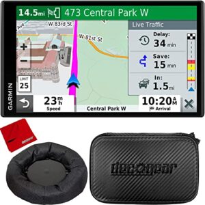 garmin drivesmart 65 & traffic 6.95″ display gps navigator with case and mount bundle