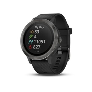 garmin vívoactive 3 gps smartwatch – black & gunmetal (renewed)