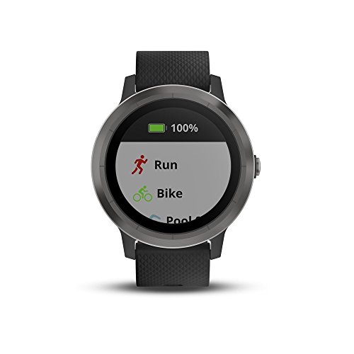 Garmin vívoactive 3 GPS Smartwatch - Black & Gunmetal (Renewed)