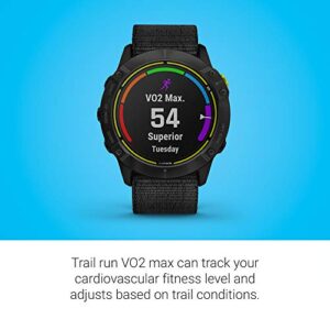 Garmin Enduro, Ultraperformance Multisport GPS Watch with Solar Charging Capabilities, Battery Life Up to 80 Hours in GPS Mode, Carbon Gray DLC Titanium with Black UltraFit Nylon Band