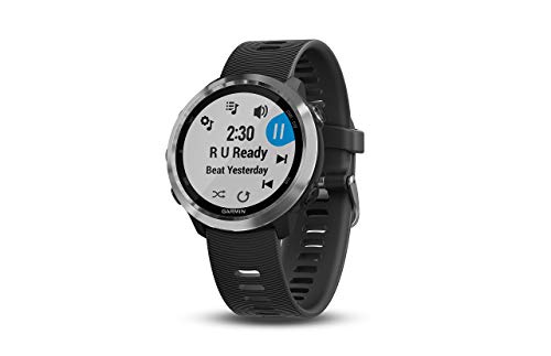 Garmin 010-01863-20 Forerunner 645 Music, GPS Running Watch with Pay Contactless Payments, Wrist-Based Heart Rate and Music, 1.2 inch, Black (Renewed)