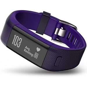 Garmin Vivosmart HR+ Activity Tracker Regular Fit, Imperial Purple (010-N1955-37) - (Renewed)