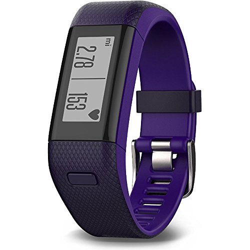 Garmin Vivosmart HR+ Activity Tracker Regular Fit, Imperial Purple (010-N1955-37) - (Renewed)
