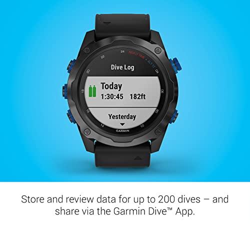 Garmin Descent Mk2i/Descent T1 Bundle, Smaller-Sized Watch-Style Dive Computer with Air Integration, Multisport Training/Smart Features, Titanium Gray with Black Band, (010-02132-03)