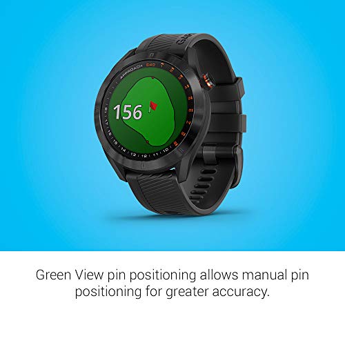 Garmin Approach S40, Stylish GPS Golf Smartwatch, Lightweight with Touchscreen Display, Black