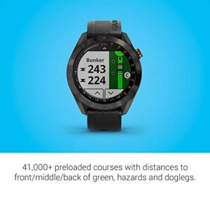 Garmin Approach S40, Stylish GPS Golf Smartwatch, Lightweight with Touchscreen Display, Black