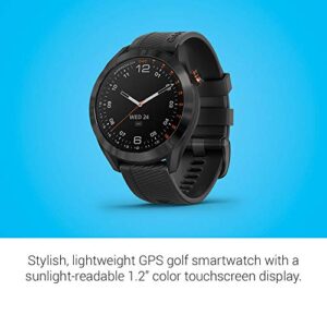 Garmin Approach S40, Stylish GPS Golf Smartwatch, Lightweight with Touchscreen Display, Black