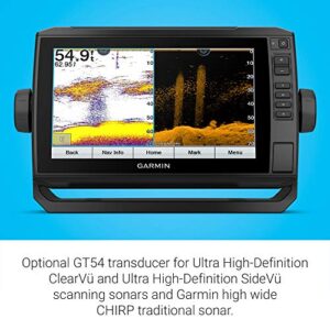 Garmin ECHOMAP UHD 94SV, 9" Keyed-Assist Touchscreen Chartplotter with U.S. BlueChart G3 and GT54UHD-TM Transducer