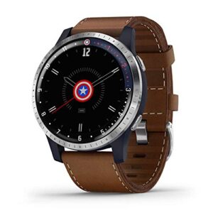 garmin legacy hero series, marvel captain america inspired premium smartwatch, includes a captain america inspired app experience