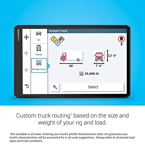 Garmin - dezl OTR800 8 inches GPS Truck Navigator - Black (Renewed)