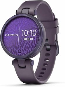 garmin lily™ 010-02384-02 sport edition midnight orchid bezel with deep orchid case and silicone band – renewed