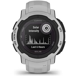 Garmin 010-02627-11 Instinct 2 Solar 45mm GPS Smartwatch Mist Gray Bundle with Premium 2YR CPS Enhanced Protection Pack