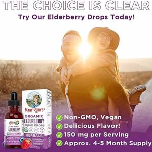 Elderberry Syrup by MaryRuth's | USDA Organic | Black Elderberry Liquid Drops for Immune Support | Sambucus Elderberry for Overall Health | Vegan | Non-GMO | Gluten Free | 30 Servings | 2 Pack