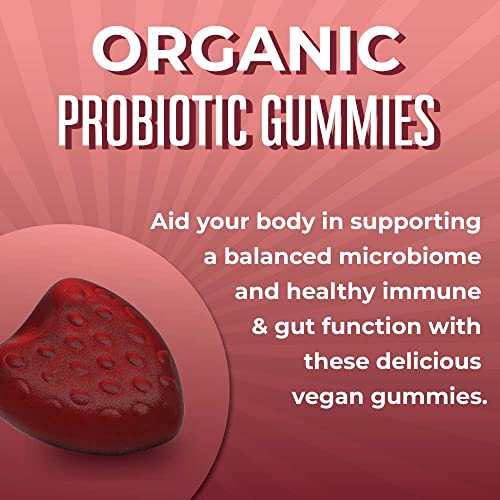 MaryRuth Organics Probiotic | USDA Organic Probiotic Gummies | Probiotic Digestive Support | Immune Support | Digestive & Gut Health Supplement | Vegan | Non-GMO | Gluten Free | 60 Count