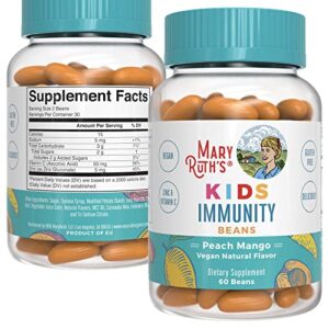 maryruth’s kids immune support vita-beans | zinc and vitamin c | overall health & immune support for kids ages 4+ | children’s immunity vitamins | vegan | non-gmo | gluten free | 60 count